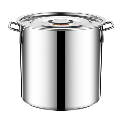 Pot de soupe en acier inoxydable 304 de grande capacité avec couvercle