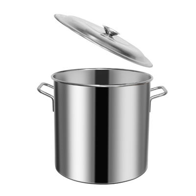 Pot de soupe en acier inoxydable 304 de grande capacité avec couvercle