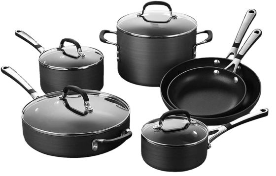 OEM casserole en acier inoxydable et poêle à frire 12 pièces