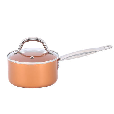 Cuisine en aluminium orange avec poignée en silicone