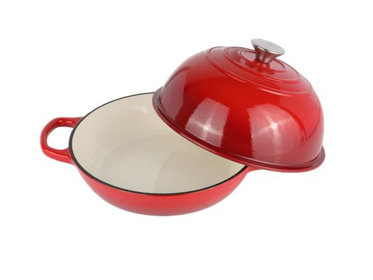 Cuisine 6QT Foyer en fonte en acier émaillé ¥ 10 pouces, parfait pour cuire la pâte aigre, les ragoûts et la cuisson lente