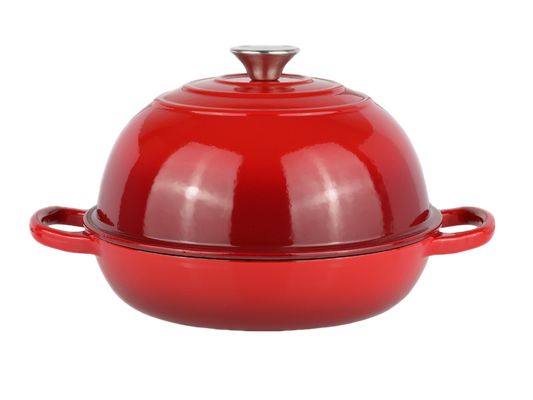 Cuisine 6QT Foyer en fonte en acier émaillé ¥ 10 pouces, parfait pour cuire la pâte aigre, les ragoûts et la cuisson lente