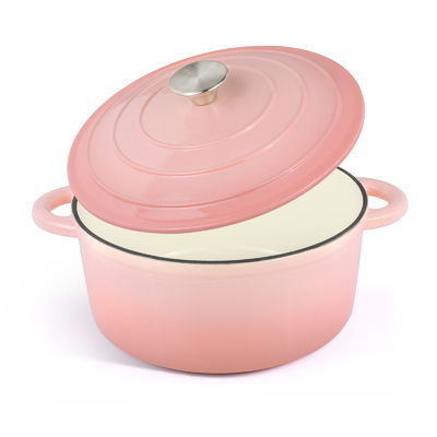 5.5Qt émaillé four hollandais en fonte - Parfait pour cuire du pain et de la pâte aigre, sans danger pour le four