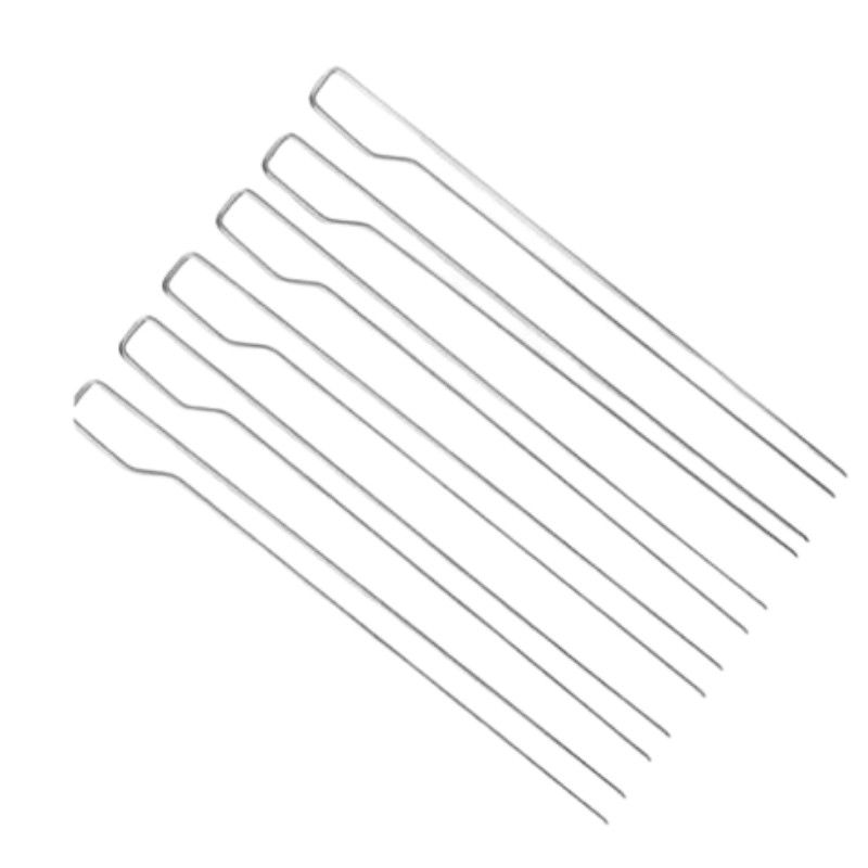 29,2 X le Cookware de camping de 2.8CM a placé la fourchette de chiche-kebab de viande de gril d'aiguille du BARBECUE 6Pcs