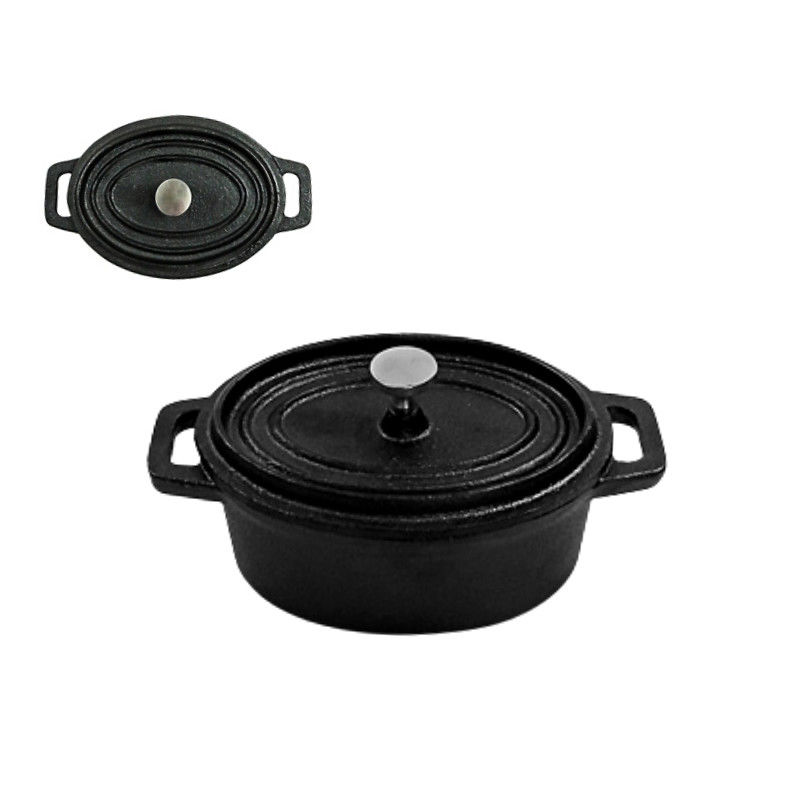 Matt Blake Cast Iron Casserole 4.5/7.2 quarts avec le revêtement pré chevronné