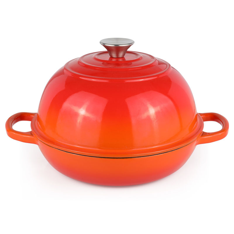 6 QT de four en acier fondu en émail parfait pour cuire la pâte aigre, l'embrasement et la cuisson lente