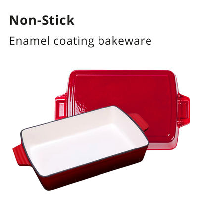 fonte de 27*24*4.5cm faisant frire la moule de fonte de Pan Heavy Duty Enamel Coating
