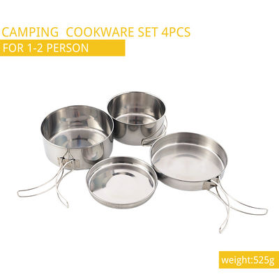 Acier 4pcs/Set d'OEM et d'ODM Stanley Camping Cooking Set Stainless