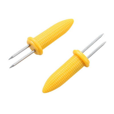 BARBECUE d'aiguille de rôti de maïs d'acier inoxydable d'accessoires de Cookware de cuisine de 6x2x1.5CM
