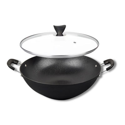 wok chinois Pan Large Bottom For Easy de 40/42cm faisant cuire BSCI/SGS