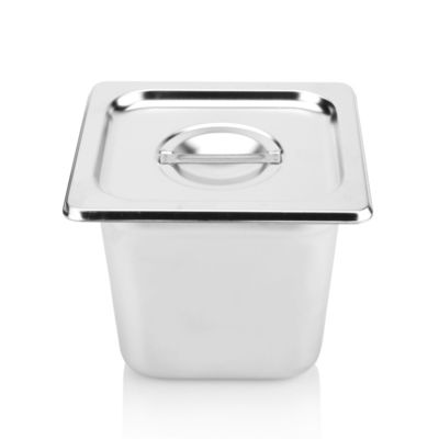 le Cookware d'acier inoxydable de 325×265×150mm place les casseroles commerciales d'hôtel pour la nourriture servante