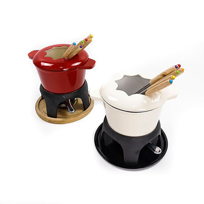 D'OEM de fonte de fondue pots de fondue de fromage d'émail de bâton non 1,5 quarts