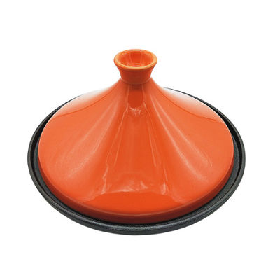 Fonte émaux 3,3 par quarts Tajine faisant cuire le pot Stovetop sûr